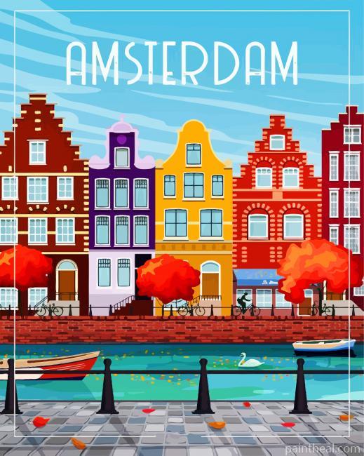 Amsterdam Painting By Numbers Kits
