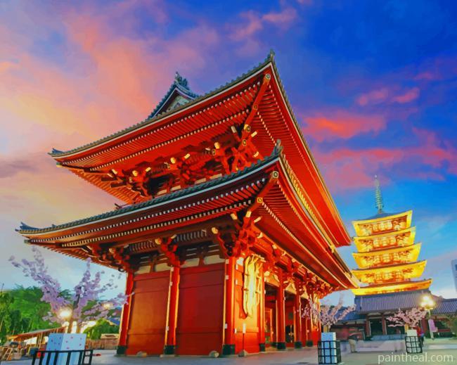 Meiji Jingu Tokyo Painting By Numbers Kits