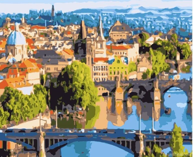Prague City Painting By Numbers Kits