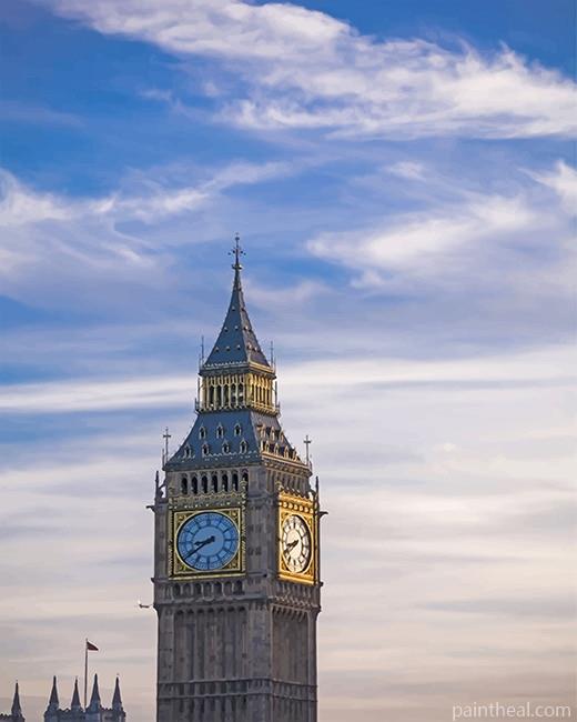 Big Ben Clock Tower London Painting By Numbers Kits