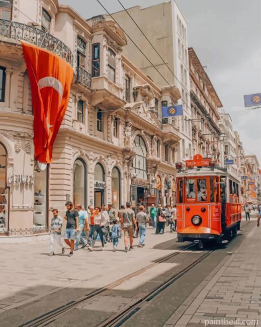 Istanbul Street Painting By Numbers Kits