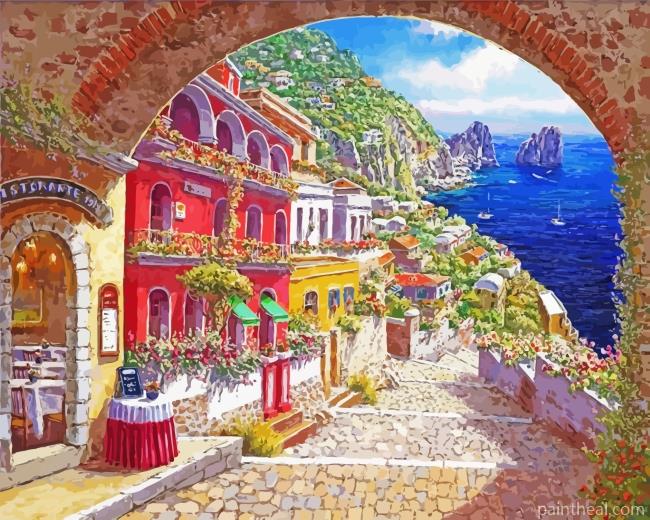 Capri Island Art Painting By Numbers Kits