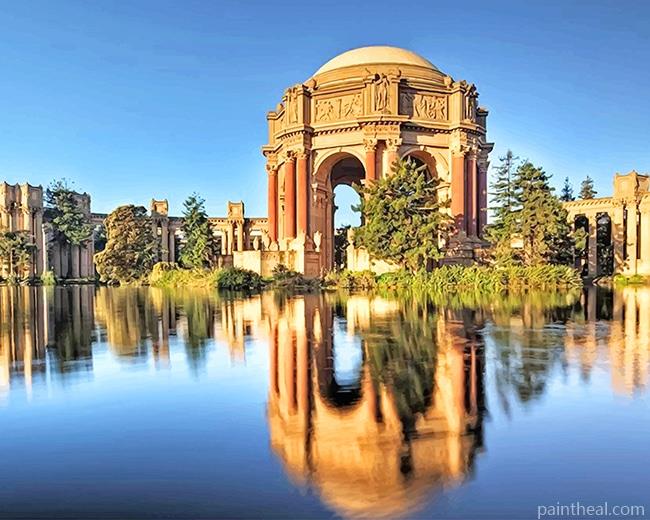 The Palace Of Fine Arts San Francisco Painting By Numbers Kits