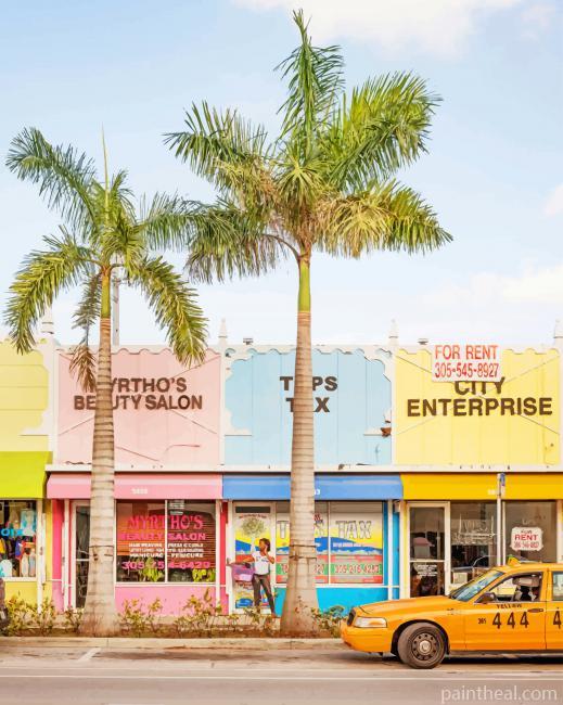 Havana Miami Beach Painting By Numbers Kits