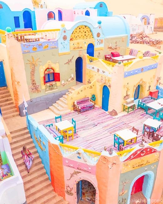 Colorful Nubia Egypt Painting By Numbers Kits