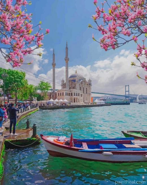 Ortakoy Istanbul In Turkey Painting By Numbers Kits