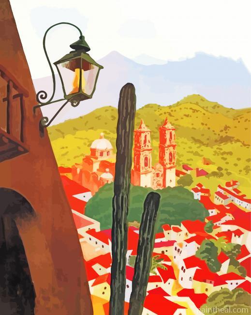Taxco Mexico Poster Painting By Numbers Kits