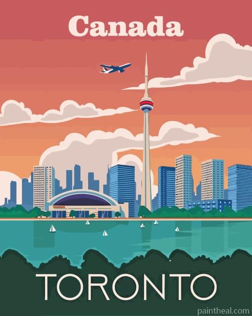 Canada Toronto Painting By Numbers Kits