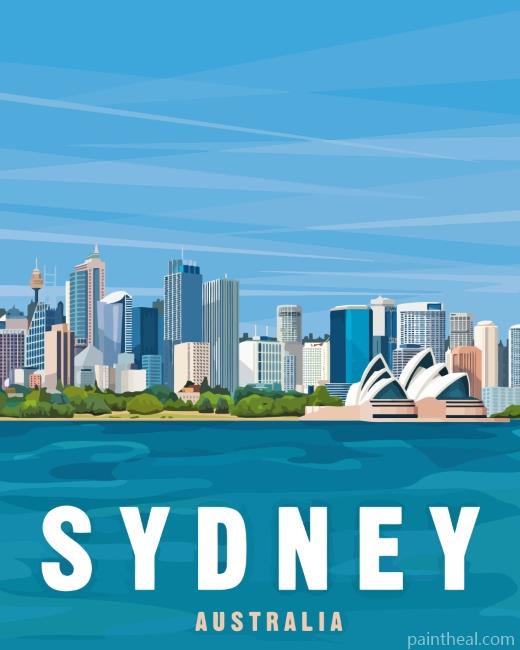 Australia Sydney City Painting By Numbers Kits