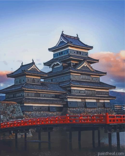 Matsumoto Castle Park Painting By Numbers Kits