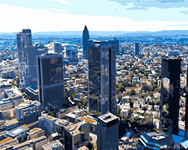 Frankfurt Main Tower Painting By Numbers Kits