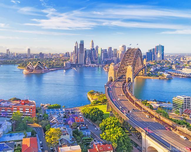 Sydney Australia City Painting By Numbers Kits