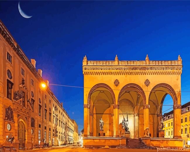 Feldherrnhalle Munich Painting By Numbers Kits