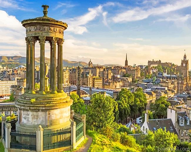 Dugald Stewart Monument Painting By Numbers Kits