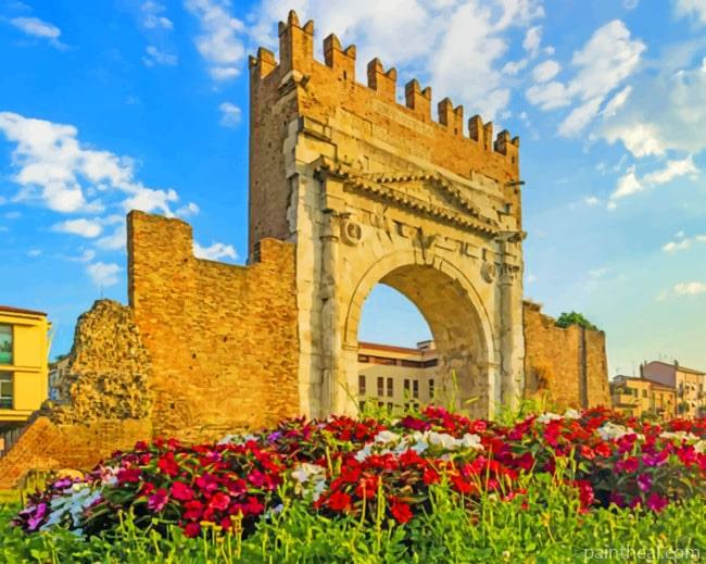 Arch Of Augustus Rimini Italy Painting By Numbers Kits