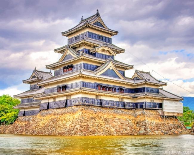 Matsumoto Castle Japan Painting By Numbers Kits