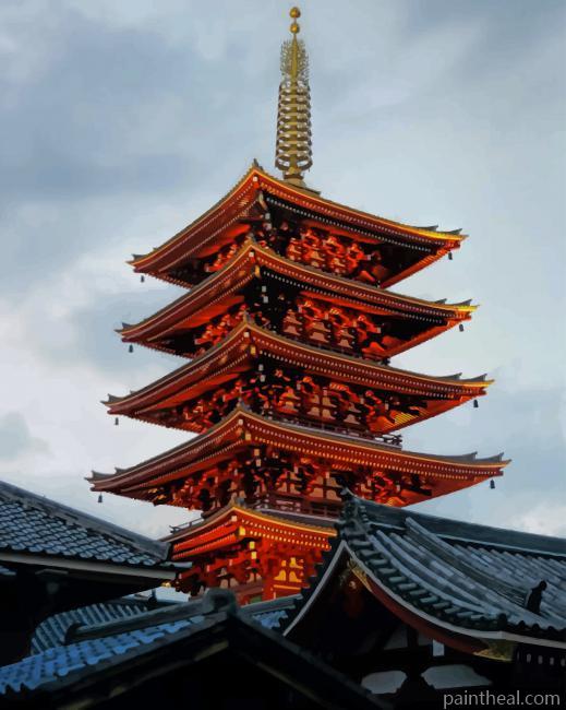 Senso Ji Temple Painting By Numbers Kits