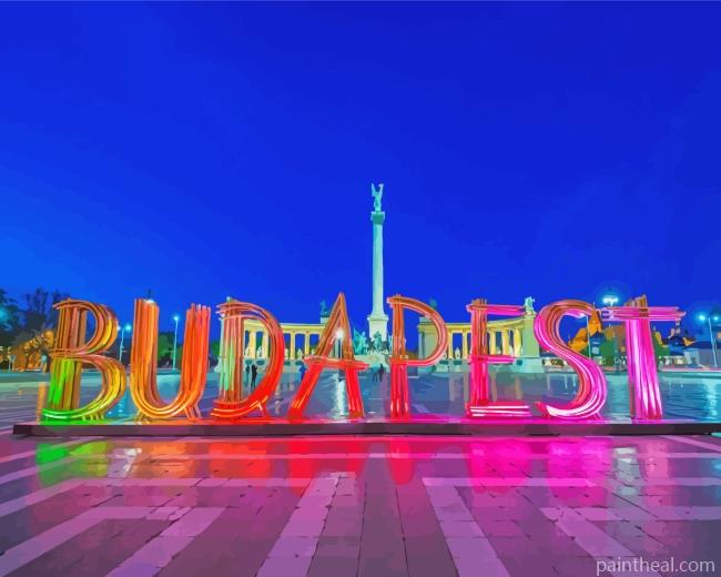 Budapest Heroes Square Painting By Numbers Kits