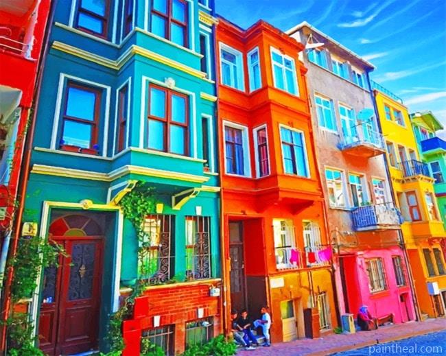 Colorful City Painting By Numbers Kits
