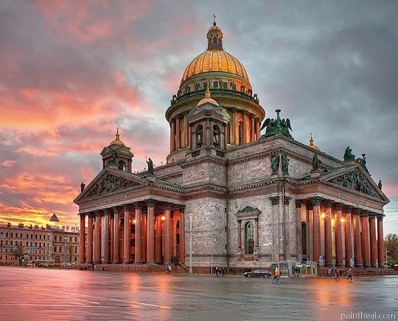 St Isaacs Cathedral Russia Painting By Numbers Kits