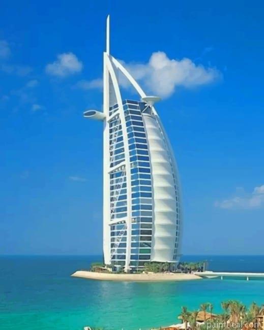 Burj Al Arab Painting By Numbers Kits