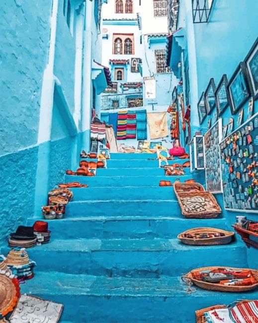 Blue City Painting By Numbers Kits