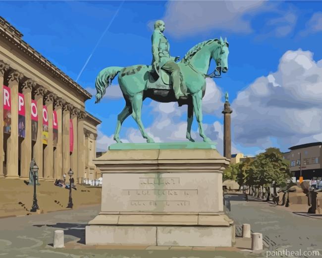 Prince Albert Statue Liverpool Painting By Numbers Kits