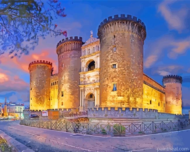 Italy Naples Castel Nuovo Painting By Numbers Kits