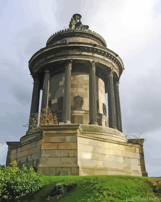 Burns Monument Edinburgh Painting By Numbers Kits