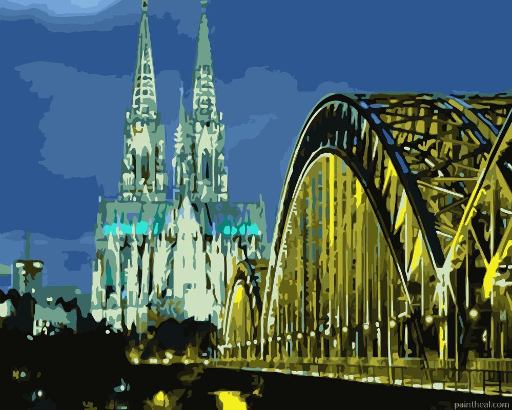 Cologne Cathedral Germany Painting By Numbers Kits