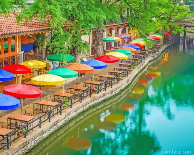 San Antonio Texas Painting By Numbers Kits