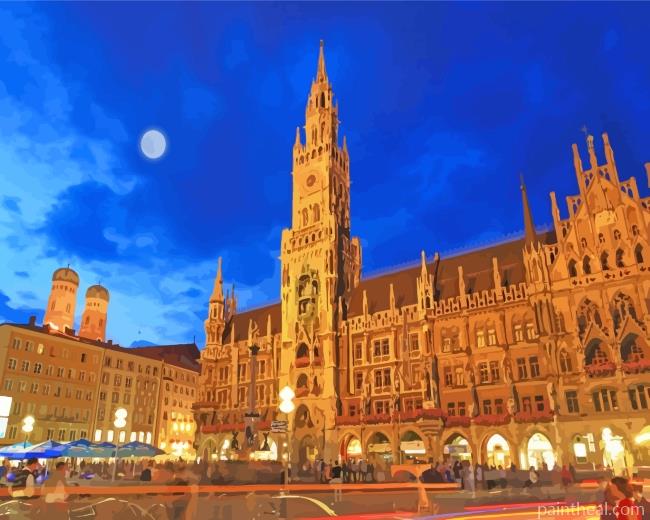 New Town Hall Munich Germany Painting By Numbers Kits