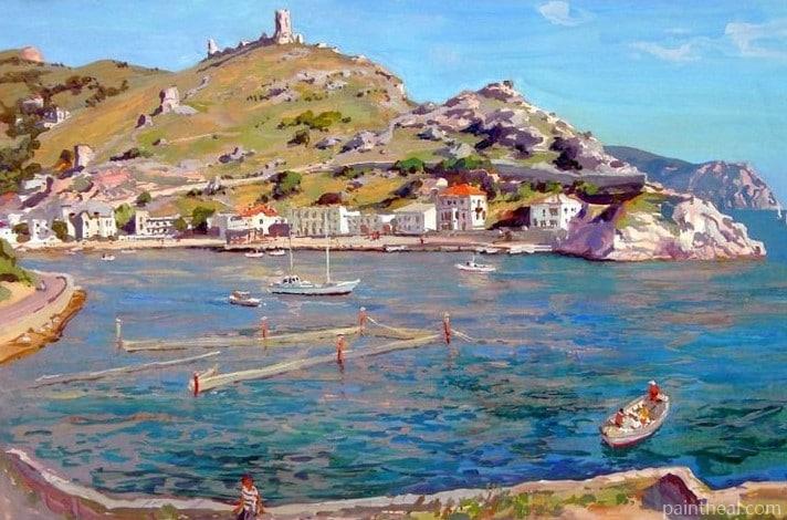 Bay Island Town Art Painting By Numbers Kits