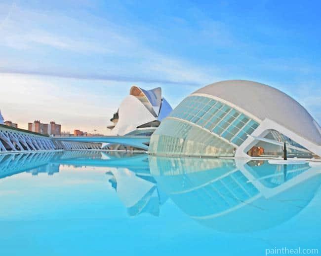 City Of Arts And Sciences Valencia Painting By Numbers Kits