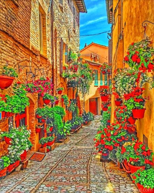 Spello Italy Painting By Numbers Kits