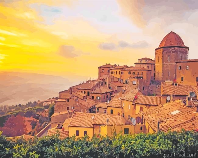 Tuscany Buildings Painting By Numbers Kits