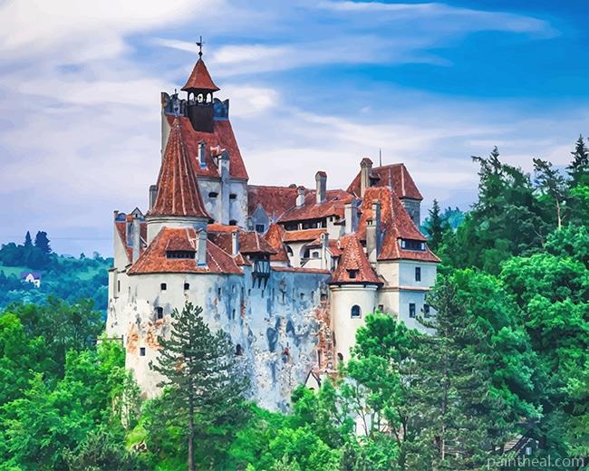 Bran Castle Romania Painting By Numbers Kits