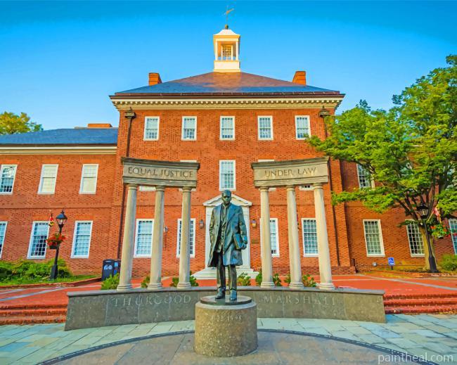 Lawyers Mall Maryland Painting By Numbers Kits