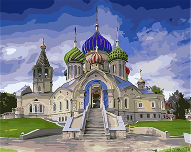 Novo Peredelkino Church Painting By Numbers Kits