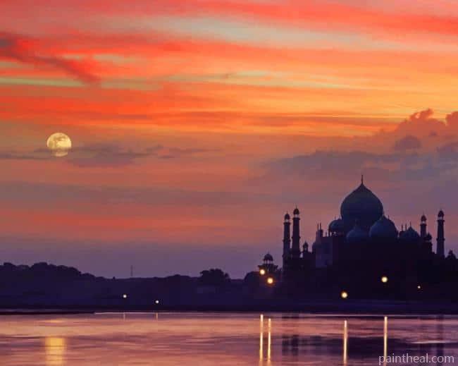 India Sunset Painting By Numbers Kits
