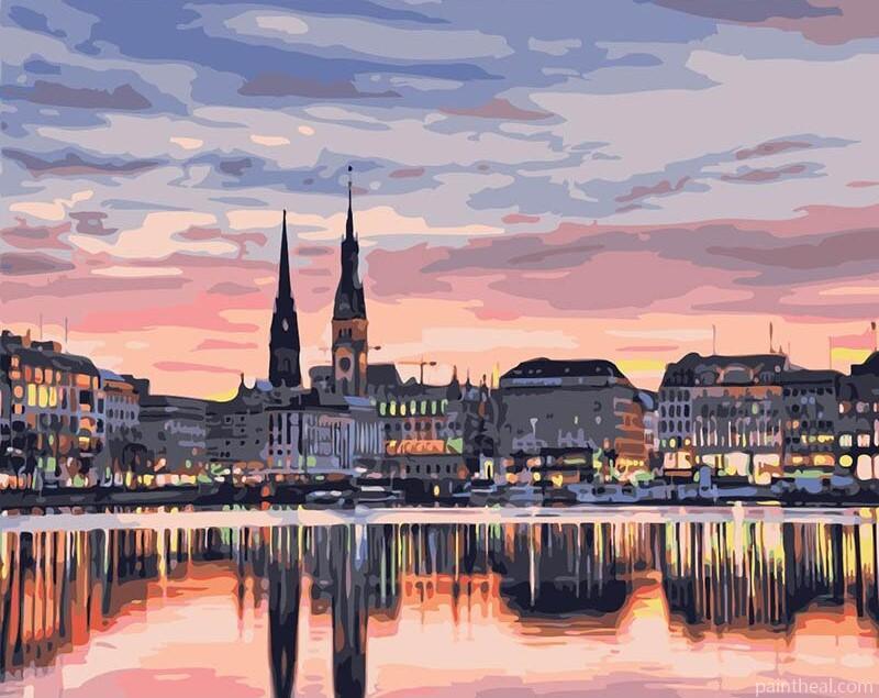 Hamburg Germany Painting By Numbers Kits