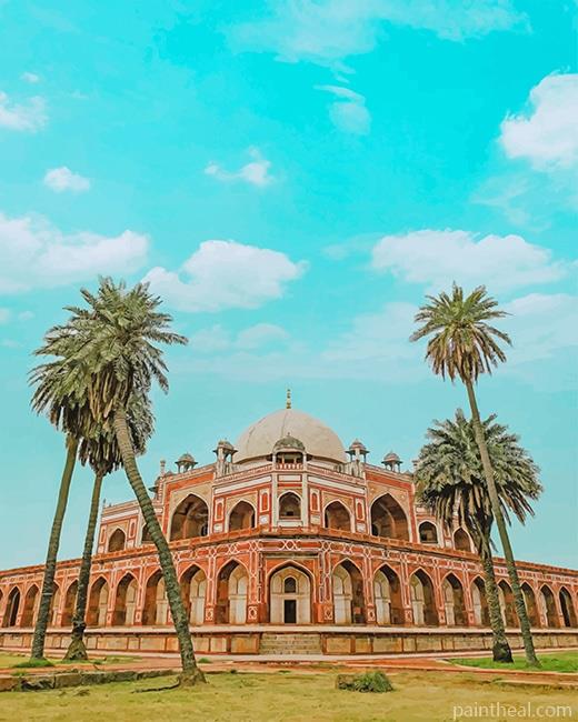 Humayuns Tomb Painting By Numbers Kits