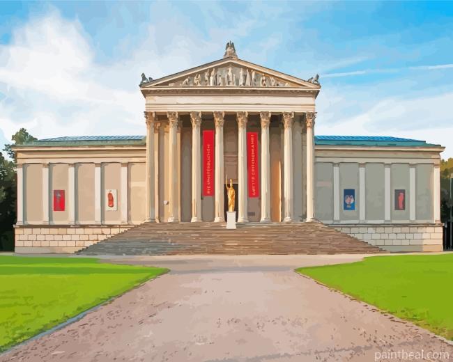 Konigsplatz Munich Germany Painting By Numbers Kits