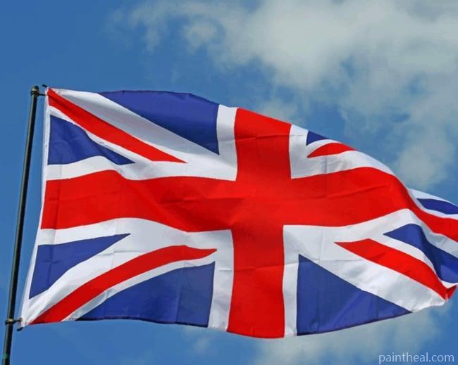 Great Britain Flag Painting By Numbers Kits