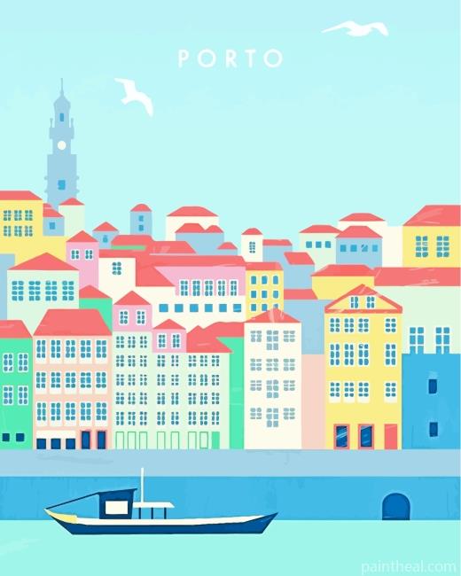 Porto Poster Painting By Numbers Kits