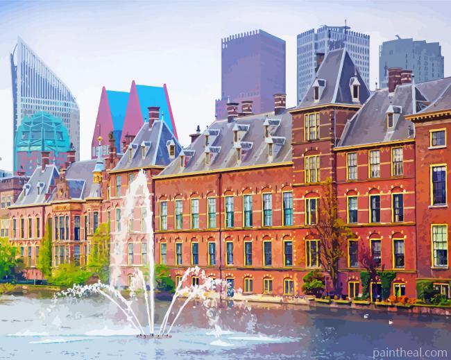 Hague Binnenhof Painting By Numbers Kits