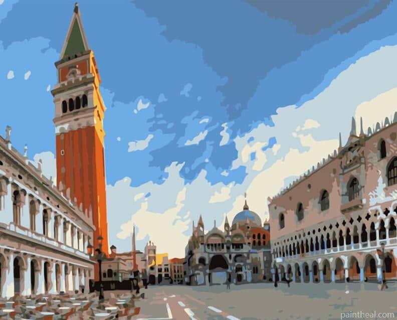San Marco Venice Painting By Numbers Kits
