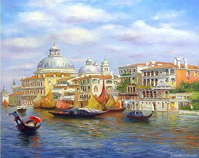 Gondola Venice City Painting By Numbers Kits