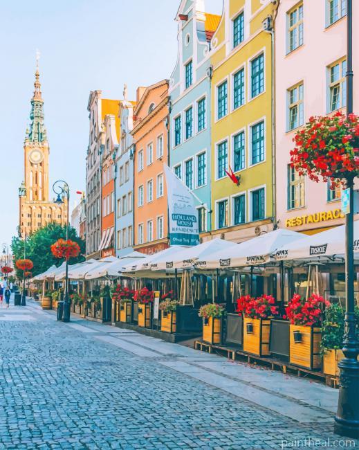 Gdansk City Poland Painting By Numbers Kits