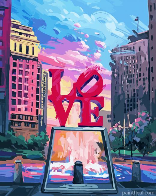 Philly Love Art Painting By Numbers Kits